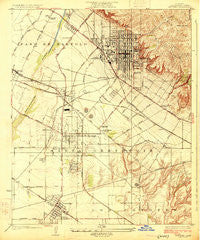 Whittier California Historical topographic map, 1:24000 scale, 7.5 X 7.5 Minute, Year 1925