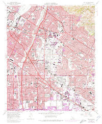 Whittier California Historical topographic map, 1:24000 scale, 7.5 X 7.5 Minute, Year 1965