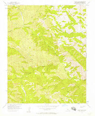 Wilcox Ridge California Historical topographic map, 1:24000 scale, 7.5 X 7.5 Minute, Year 1956