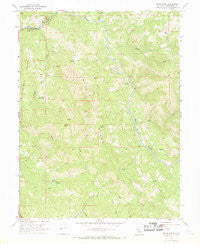 Willis Ridge California Historical topographic map, 1:24000 scale, 7.5 X 7.5 Minute, Year 1966