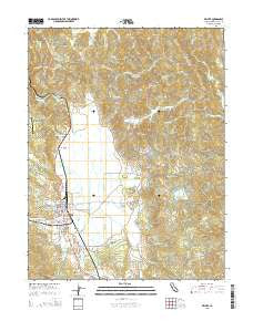 Willits California Current topographic map, 1:24000 scale, 7.5 X 7.5 Minute, Year 2015