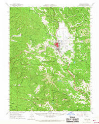 Willits California Historical topographic map, 1:62500 scale, 15 X 15 Minute, Year 1961