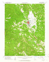 Willits California Historical topographic map, 1:62500 scale, 15 X 15 Minute, Year 1961