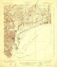 Wilmington California Historical topographic map, 1:24000 scale, 7.5 X 7.5 Minute, Year 1923