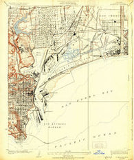 Wilmington California Historical topographic map, 1:24000 scale, 7.5 X 7.5 Minute, Year 1925