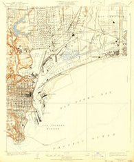 Wilmington California Historical topographic map, 1:24000 scale, 7.5 X 7.5 Minute, Year 1925