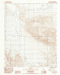 Wingate Pass California Historical topographic map, 1:24000 scale, 7.5 X 7.5 Minute, Year 1984