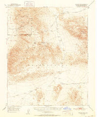 Wingate Pass California Historical topographic map, 1:62500 scale, 15 X 15 Minute, Year 1951