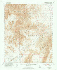 Wingate Wash California Historical topographic map, 1:62500 scale, 15 X 15 Minute, Year 1950