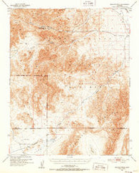Wingate Wash California Historical topographic map, 1:62500 scale, 15 X 15 Minute, Year 1950