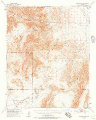 Wingate Wash California Historical topographic map, 1:62500 scale, 15 X 15 Minute, Year 1950