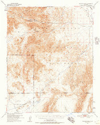 Wingate Wash California Historical topographic map, 1:62500 scale, 15 X 15 Minute, Year 1950