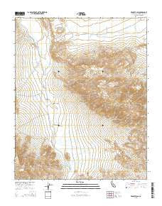 Wingate Pass California Current topographic map, 1:24000 scale, 7.5 X 7.5 Minute, Year 2015