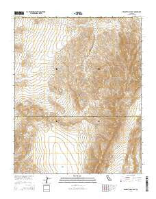 Wingate Wash East California Current topographic map, 1:24000 scale, 7.5 X 7.5 Minute, Year 2015