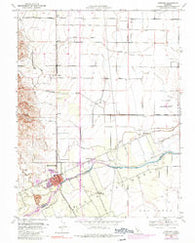 Winters California Historical topographic map, 1:24000 scale, 7.5 X 7.5 Minute, Year 1953