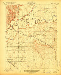Winton California Historical topographic map, 1:31680 scale, 7.5 X 7.5 Minute, Year 1917