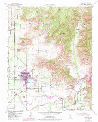 Woodlake California Historical topographic map, 1:24000 scale, 7.5 X 7.5 Minute, Year 1952