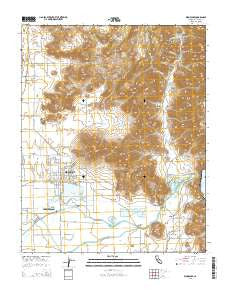 Woodlake California Current topographic map, 1:24000 scale, 7.5 X 7.5 Minute, Year 2015
