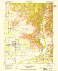 Woodlake California Historical topographic map, 1:24000 scale, 7.5 X 7.5 Minute, Year 1952