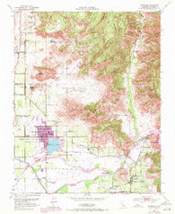 Woodlake California Historical topographic map, 1:24000 scale, 7.5 X 7.5 Minute, Year 1952