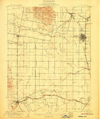 Woodland California Historical topographic map, 1:62500 scale, 15 X 15 Minute, Year 1907
