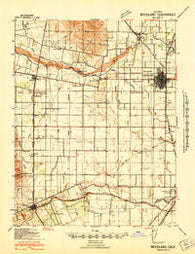 Woodland California Historical topographic map, 1:62500 scale, 15 X 15 Minute, Year 1941