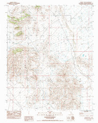 Woods Mtn California Historical topographic map, 1:24000 scale, 7.5 X 7.5 Minute, Year 1983