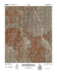 Woods Mountains California Historical topographic map, 1:24000 scale, 7.5 X 7.5 Minute, Year 2012
