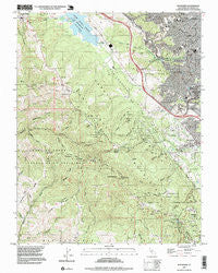 Woodside California Historical topographic map, 1:24000 scale, 7.5 X 7.5 Minute, Year 1997