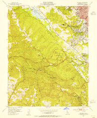 Woodside California Historical topographic map, 1:24000 scale, 7.5 X 7.5 Minute, Year 1953
