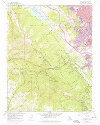 Woodside California Historical topographic map, 1:24000 scale, 7.5 X 7.5 Minute, Year 1961