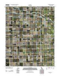 Woodville California Historical topographic map, 1:24000 scale, 7.5 X 7.5 Minute, Year 2012
