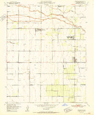 Woodville California Historical topographic map, 1:24000 scale, 7.5 X 7.5 Minute, Year 1951