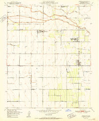 Woodville California Historical topographic map, 1:24000 scale, 7.5 X 7.5 Minute, Year 1951