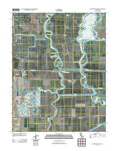 Woodward Island California Historical topographic map, 1:24000 scale, 7.5 X 7.5 Minute, Year 2012