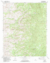 Woody California Historical topographic map, 1:24000 scale, 7.5 X 7.5 Minute, Year 1965