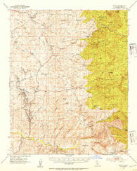 Woody California Historical topographic map, 1:62500 scale, 15 X 15 Minute, Year 1952