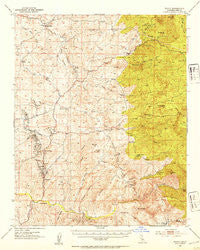 Woody California Historical topographic map, 1:62500 scale, 15 X 15 Minute, Year 1952