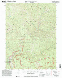 Wrights Ridge California Historical topographic map, 1:24000 scale, 7.5 X 7.5 Minute, Year 1995