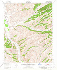 Wunpost California Historical topographic map, 1:24000 scale, 7.5 X 7.5 Minute, Year 1949