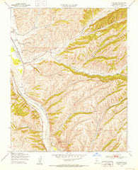 Wunpost California Historical topographic map, 1:24000 scale, 7.5 X 7.5 Minute, Year 1949