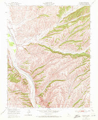 Wunpost California Historical topographic map, 1:24000 scale, 7.5 X 7.5 Minute, Year 1949