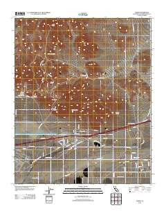Yermo California Historical topographic map, 1:24000 scale, 7.5 X 7.5 Minute, Year 2012