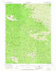 Yolla Bolly California Historical topographic map, 1:62500 scale, 15 X 15 Minute, Year 1954
