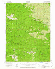 Yolla Bolly California Historical topographic map, 1:62500 scale, 15 X 15 Minute, Year 1954