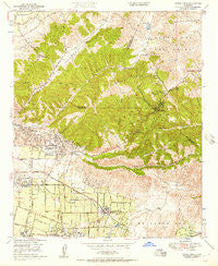 Yorba Linda California Historical topographic map, 1:24000 scale, 7.5 X 7.5 Minute, Year 1949