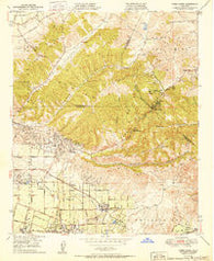 Yorba Linda California Historical topographic map, 1:24000 scale, 7.5 X 7.5 Minute, Year 1950