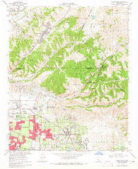 Yorba Linda California Historical topographic map, 1:24000 scale, 7.5 X 7.5 Minute, Year 1964