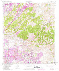 Yorba Linda California Historical topographic map, 1:24000 scale, 7.5 X 7.5 Minute, Year 1964