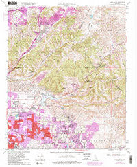 Yorba Linda California Historical topographic map, 1:24000 scale, 7.5 X 7.5 Minute, Year 1981